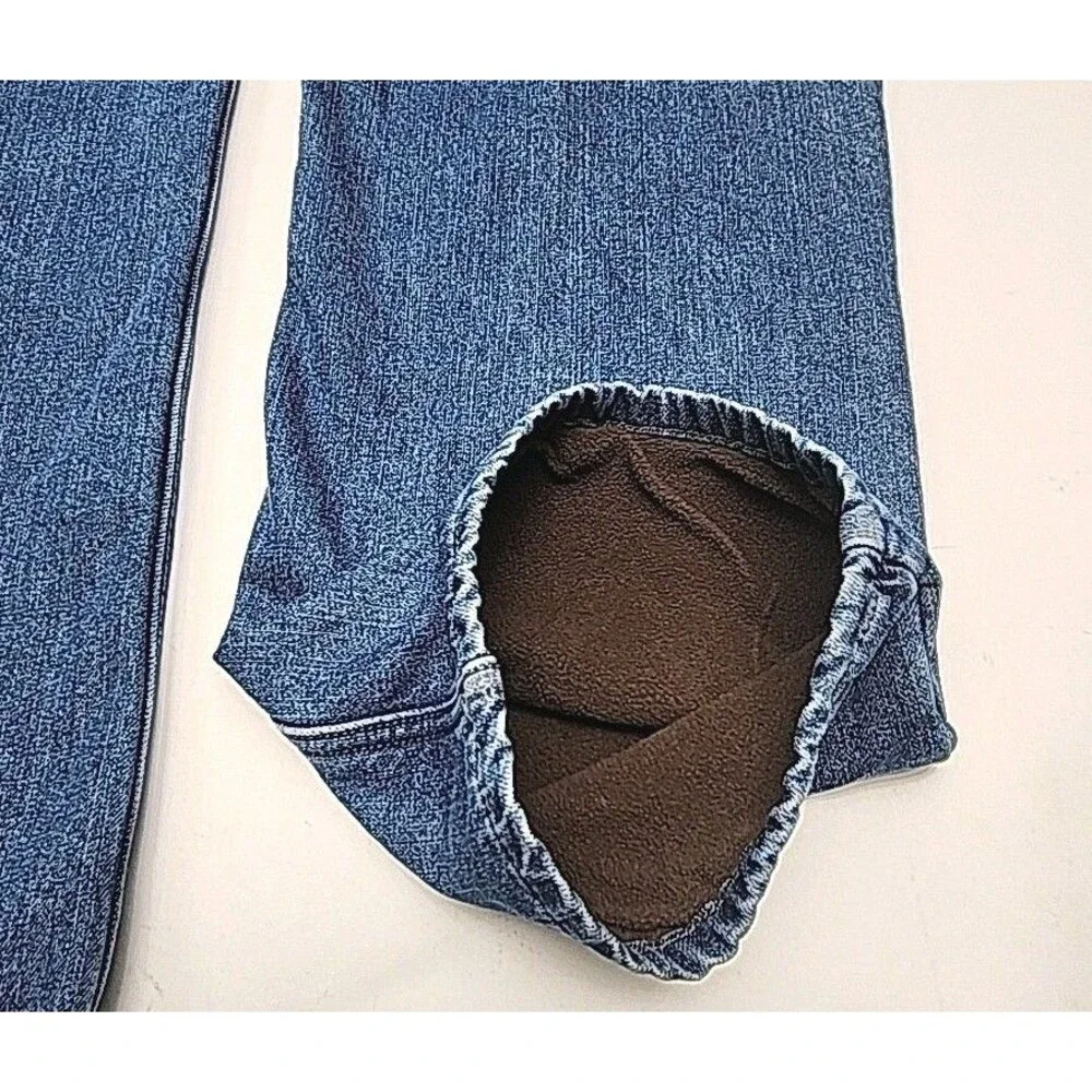Red Head Jeans Fleece Lined Denim Size 40 x 32 Relaxed Men's Medium Wash NEW